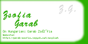 zsofia garab business card